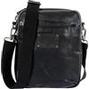 Avirex Borsello Uomo a Tracolla in Eco Pelle, Borsa a Tracolla Uomo Impermeabile con Tasche a Zip in Stile Militare, Collezione Buffalo BFL03 (Ink)