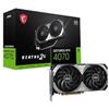 Msi Scheda Video Msi nVidia Gigabyte GeForce RTX 4070 12GB Ventus 2X E1 12G OC [V512-018R]