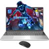 OUZRS PC Portatile 15,6 Pollici FHD, 16GB RAM 256GB SSD, Windows 11 PRO, Con Trackpad del Mouse Computer Portatile, HDMI, USB3.0, Laptop 2024, Film In Lingua Siliconica Ser Tastiera(Italiana)-Argento