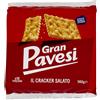 Pavesi Gran Pavesi Cracker Salati I Classici con Grano 100% Italiano, Senza Olio di Palma, 18 Pacchetti, 560 g