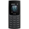 Nokia 105 2023 Telefono Cellulare Dual Sim, Display 1.8 a colori, Carbone (Charcoal) [Italia]