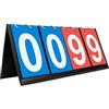 GOGO Pieghevole Sport Tabellone Segnapunti Portatile, Score Flipper Portatile, 0-99