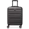 DELSEY PARIS - AIR ARMOUR - Valigia da Cabina Rigida Sottile - 55x40x20 cm - 34 L - S - Nero