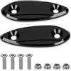 PSLER Moto Specchietto Retrovisore Basi per Yamaha R6 per Kawasaki ZX6R ZX25R Ninja 650 400 250 300 250sl, PSLER Specchio Laterale Ali di Vento Base Tappo(Distanza di Installazione: 4,5 cm / 1,77 Pollici)