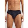 Intimissimi Slip Cotone Superior Stampa Micro Fiore Blu