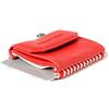 Space Wallet Push Vegan & Pull Vegan I Mini portafoglio per uomo e donna I piccolo portafoglio in ecopelle I Portafoglio e porta carte di credito fino a 15 carte di credito, Drive Red Push Vegan