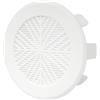 Vent Systems Griglia di ventilazione con diametro regolabile da 100 mm a 125 mm, rotondo, bianco, flessibile, con griglia di protezione, per bagno, casa, ufficio, cucina, soffitto, registro a parete