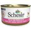 Schesir Pollo Con Prosciutto Cibo Umido Gatti Adulti Lattina 85g