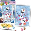 Ravensburger CreArt: Frozen: Cheerful Olaf - Dipingere con i Numeri per Bambini 7+ Anni, Kit Pittura con Tavole, Cornice, Pennello e Colori Inclusi, 14 x 19 cm, Idee Regalo