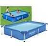 Bestway Piscina con telaio da Giardino per Bambini 221x150x43 cm - 56401 Bestway