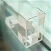 Designtrasparente Kit teca cm 65x35 lastre in plexiglass su misura e colla fai da te