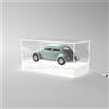 Designtrasparente Teca LED cm 80 con base bianca illuminata realizzata in plexiglass