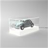 Designtrasparente Teca LED cm 80 con base bianca illuminata realizzata in plexiglass