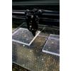 Designtrasparente Kit teca cm 80x35 lastre in plexiglass su misura e colla fai da te