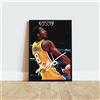 KOBE BRYANT LOS ANGELES LAKERS NBA Autografo ARTWORK CORNICE COLLEZIONE BASKET