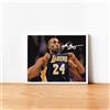 KOBE BRYANT LOS ANGELES LAKERS NBA Autografo ARTWORK CORNICE COLLEZIONE BASKET