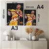 KOBE BRYANT LOS ANGELES LAKERS NBA Autografo ARTWORK CORNICE COLLEZIONE BASKET