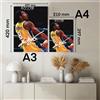 KOBE BRYANT LOS ANGELES LAKERS NBA Autografo ARTWORK CORNICE COLLEZIONE BASKET