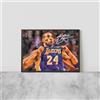 KOBE BRYANT LOS ANGELES LAKERS NBA Autografo ARTWORK CORNICE COLLEZIONE BASKET