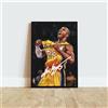 KOBE BRYANT LOS ANGELES LAKERS NBA Autografo ARTWORK CORNICE COLLEZIONE BASKET