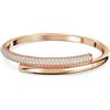 SWAROVSKI BRACCIALE RIGIDO DEXTERA, BIANCO, PLACCATO ORO ROSA M - 17.4 CM