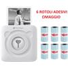 PeriPage Mini A6 - MINI STAMPANTE TERMICA BLUETOOTH, BIANCA (6 ROTOLI OMAGGIO)