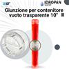 Giunzione per Contenitore Vuoto Trasparente Filtro Acqua 10"