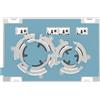 Geberit Placca Geberit Sigma50 Round Personalizzabile / Cromato Doppio Tasto | 115.884.00.1 Cromato