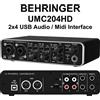 BEHRINGER U-PHORIA UMC204HD interfaccia audio 2x4 MIDI USB midas phantom 48w