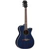Eko Chitarra acustica elettrificata Eko NXT A100CE see through blue cassa stretta