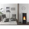 NORDICA STUFA PELLET 20,3 KW RAFFAELLA IDRO H15 GRIGIO LUC