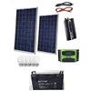 Kit Fotovoltaico 2 KW Pwm Inverter 2000W Pannello Solare 200W Batteria 100 AH