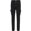 ONLY Konmissouri Reg Ank Life Cargo Pnt Noos, Jeans Bambine e Ragazze, Nero, 152