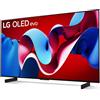 Lg Smart TV 42" 4K UHD OLED Evo Web OS DVBT2/C/S2 Classe G Marrone OLED42C44LA LG