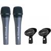 SENNHEISER E 835 coppia microfoni professionali per canto parlato live karaoke