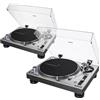 AUDIO-TECHNICA AT-LP 140XP SILVER coppia giradischi DJ trazione diretta manuale