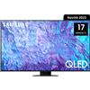 Samsung Smart TV 98" 4K UHD QLED Classe F Carbon Silver Serie 8 QE98Q80CATXZT Samsung