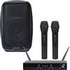 DISCOPIU IMPIANTO AUDIO 845PACK diffusore 8" 320w + 2 microfoni wireless karaoke bar NEW