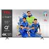 TCL Smart TV 55 Pollici 4K Ultra HD Display QLED Sistema Google TV Nero 55C655 Tcl