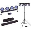 SOUNDSATION 4LEDKIT-PARTY effetti luce 4 par led + barra T + supporto treppiede