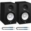 YAMAHA HS7 K COPPIA diffusori amplificati studio monitor attivi speaker + cavi