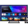 TELE System Smart TV 32 Pollici TS32FL SMV14 Vidaa, TV Frameless DVB-T2/S2 HEVC