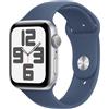 Apple Watch SE GPS 44mm Cassa in Alluminio Color Argento con Denim Sport Band - M/L