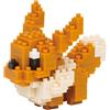 Bandai - Nanoblock - Eevee - Pokémon - Mini statuina in mattoncini - Gioco di costruzione - Kit di costruzione per la figura di Pokémon Eevee in stile pixel - NBPM005