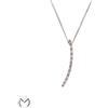 Collana oro bianco 18 kt 750 tennis diamanti 0,11 ct -397/VE-