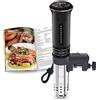 KitchenBoss Sous Vide Roner Cottura Bassa Temperatura: G300T, 1100W Termocircolatore a Immersione per Sottovuoto, IPX7 Impermeabile,20 Ricetta, Con Funzione di Prenotazione