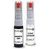 SD COLORS Kit di riparazione di penne per ritocco con vernice magnetica da 20 ML, colore: grigio metallizzato