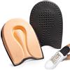 SULPO Solette per sperone calcaneare - Battitacco scarpe con 3 gradi di durezza per alleviare dolori al tallone e fascite plantare, cuscino per tallone per comfort e sostegno, beige, taglia 35-41 duro