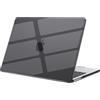 eleger Cover compatibile con MacBook Air 13 pollici M5 A3449 M4 A3240 M3 A3113 M2 A2681, uscita nel 2026 2025 2024 2022, Custodia dura per Mac Book Air 13.6, Nero trasparente