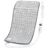 Mia&Coco Cuscino Termoforo Elettrico Riscaldante 60x30cm, per alleviare il dolore, schiena collo spalle addome braccia e gambe, Spegnimento automatico in 90 minuti, 10 livelli di calore, lavabile in lavatrice